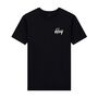 Hoy Script Organic T Shirt Black, thumbnail 2 of 2