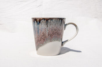 Brown V Shaped Handmade Porcelain Mug, 6 of 8