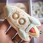 Personalised To The Moon And Back Hand Iced Biscuit Gift Box Fathers Day Gift, thumbnail 3 of 10