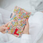 Floral Liberty Cute Personalised Hot Water Bottle, thumbnail 4 of 5
