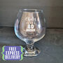 80th Birthday Gift Brandy Snifter Glass, thumbnail 2 of 5