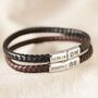 Men's Personalised Woven Bracelet, thumbnail 1 of 4