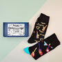 Personalised Men's Music Two Pairs Socks In A Box, thumbnail 1 of 7