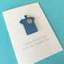 Personalised Scotland Football Origami Shirt Card, thumbnail 5 of 6