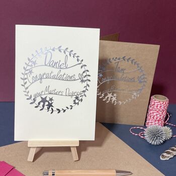 Personalised Masters Degree Card, 8 of 9