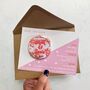 Colourful, Fun, Floral Save The Date Magnet, thumbnail 1 of 5