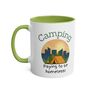 Camping. Paying To Be Homeless Coffee Mug, thumbnail 4 of 8