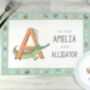 Personalised Animal Alphabet Melamine Plate, thumbnail 4 of 6