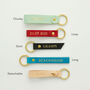 Personalised Leather Gold Foiled Keyring, thumbnail 6 of 6