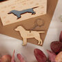 Dog Breed Wooden Birthday Card With Keyring, thumbnail 2 of 6