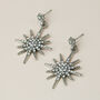 Gold Or Silver Sparkly Star Dangle Stud Earrings, thumbnail 7 of 9