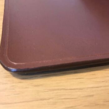 Personalised Leather Mouse Mat, Conker Brown, 9 of 12