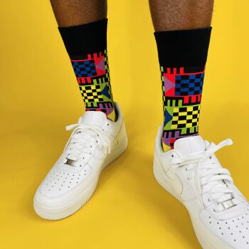 Afropop Socks Gift Set Mystery Pack Of Three Socks, 6 of 7