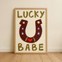 Lucky Babe Nursery Print, thumbnail 1 of 3
