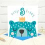 Personalised 'Party Animal' 3rd Birthday Card, thumbnail 1 of 4
