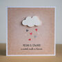 A Match Made In Heaven Personalised Wedding Card, thumbnail 1 of 3