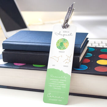 Personalised Birth Month Gemstone Bookmark, 9 of 12