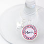 Personalised Mother's Wine Charm, thumbnail 2 of 4