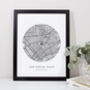 Personalised 'Our Special Place' Handmade Map Print, thumbnail 1 of 11