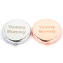 Yummy Mummy Mirror Compact Case In Rose Gold And Silver, thumbnail 1 of 3