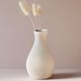 Rounded Neutral Ceramic Vase, H15cm, thumbnail 1 of 4