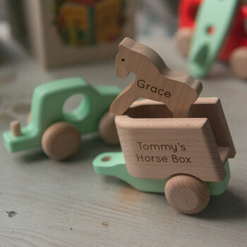 Personalised Wooden Car And Horse, 6 of 9