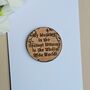 'Mummy, Bestest In World' Wooden Token And Card, thumbnail 2 of 2