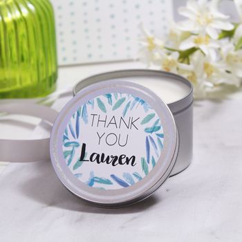 Thank You Scented Tin Candle Gift, 7 of 11