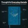 Blue Whale A6 Lined Journal With Strap, Bookmark And Pen Holder, thumbnail 6 of 7