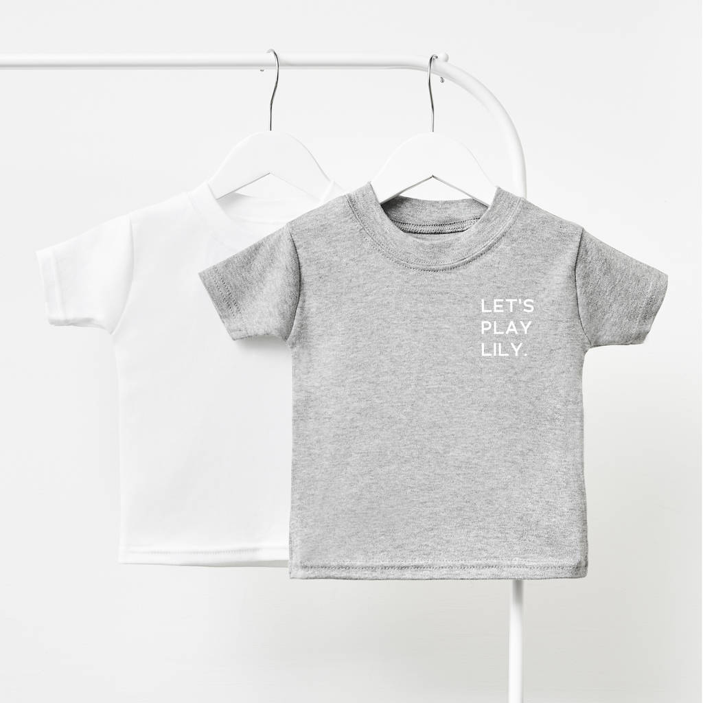 Little One Personalised Children's T Shirt By Sophia Victoria Joy