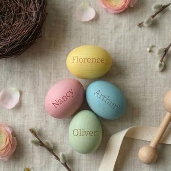 Personalised Birds Eggs Nest Easter Decoration, 2 of 2