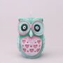 G Decor Green Cute Owl Couple Figure Tealight Holder, thumbnail 4 of 6