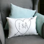 Personalised Initials Cupid Cushion, thumbnail 3 of 3