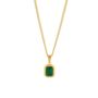 18 K Gold Emerald Pendant Necklace, thumbnail 1 of 9