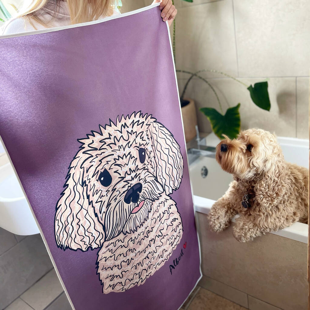Personalised Dog Lover Pet Towel, 1 of 12