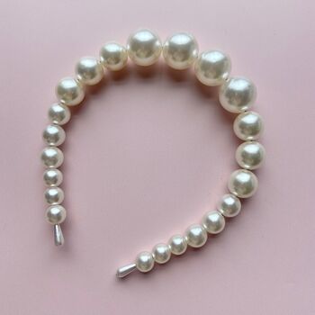 Crown Headband In Ivory Pearl, 4 of 4
