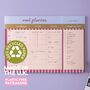 A4 Weekly Meal Planner Pad | Berry Stripe, thumbnail 4 of 5