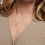 Brooklyn Citrine And Gold Plated Necklace, thumbnail 3 of 4