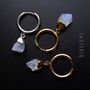 Raw Moonstone Crystal Earrings, thumbnail 4 of 9