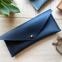 Personalised Recycled Leather Envelope Glasses Case, thumbnail 3 of 8
