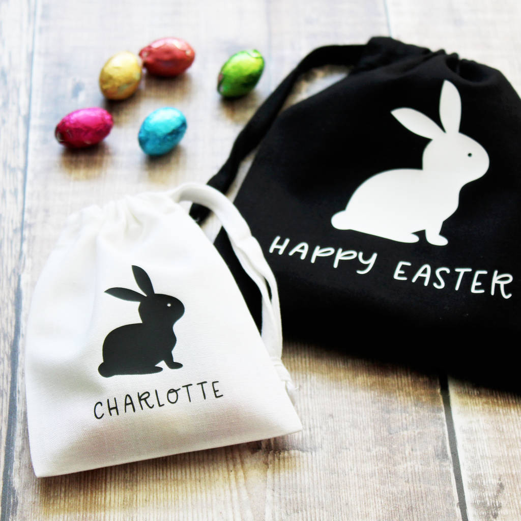 personalised easter gift bags by farmhouse & co