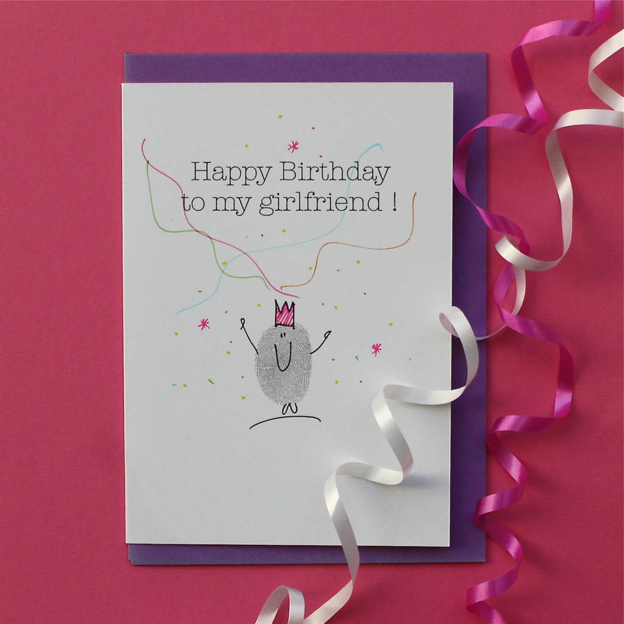 Girlfriend Birthday Card By Adam Regester Design | notonthehighstreet.com