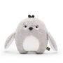Plush Grey Penguin Soft Toy, thumbnail 1 of 3