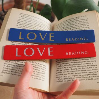 Love Reading Leather Bookmark, 3 of 5