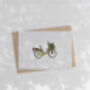 Flower Bike Card, thumbnail 1 of 2