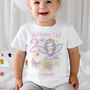 Girls Personalised Magical Fairy Birthday T Shirt, thumbnail 1 of 4