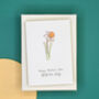 Miniature Engraved Flower Mother's Day Card, thumbnail 12 of 12