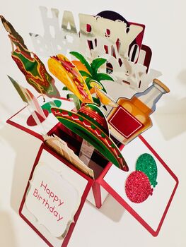 Mexico Themed 3D Birthday Card, 6 of 7
