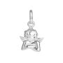 Sterling Silver Large Puffy Cherub Pendant Charm, thumbnail 4 of 8