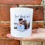 Personalised Photo Engagement Congratulations Candle, thumbnail 3 of 9